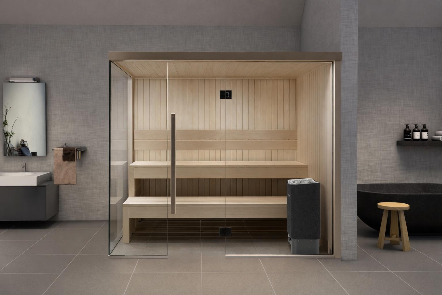 background image of a sauna